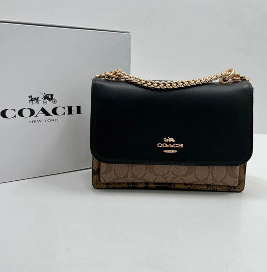 Coach Bag with Brand Box - Black Color