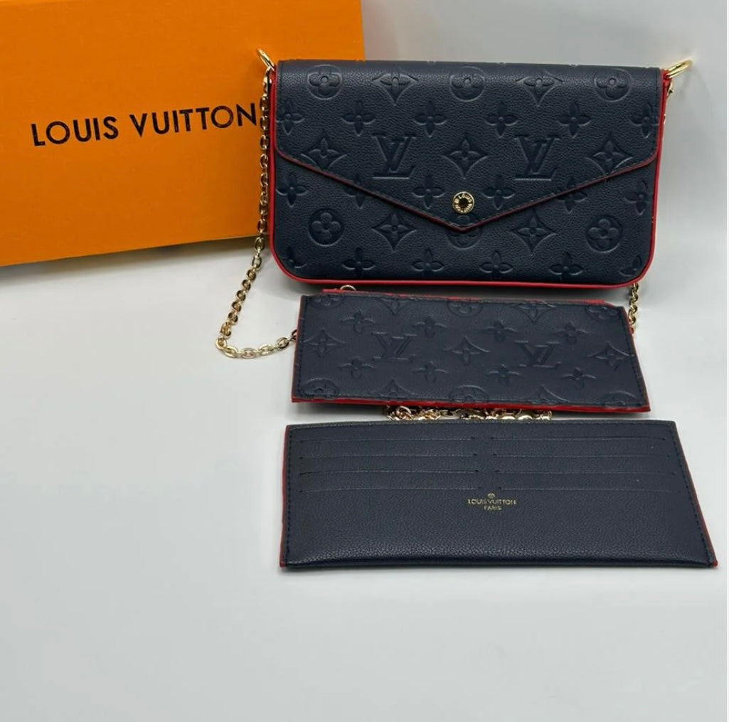 LV Chain Wallet with Brand Box