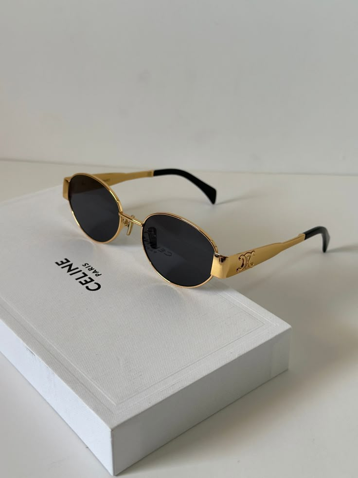 Imported Celine Glasses Gold Frame